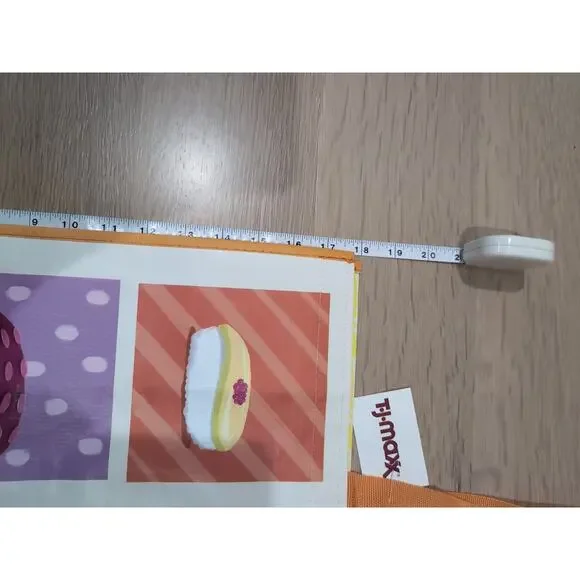 Sushi Nigri Orange Collage Shopping Bag Reusable Large Tote Gift TJMaxx New - Picture 4 of 12